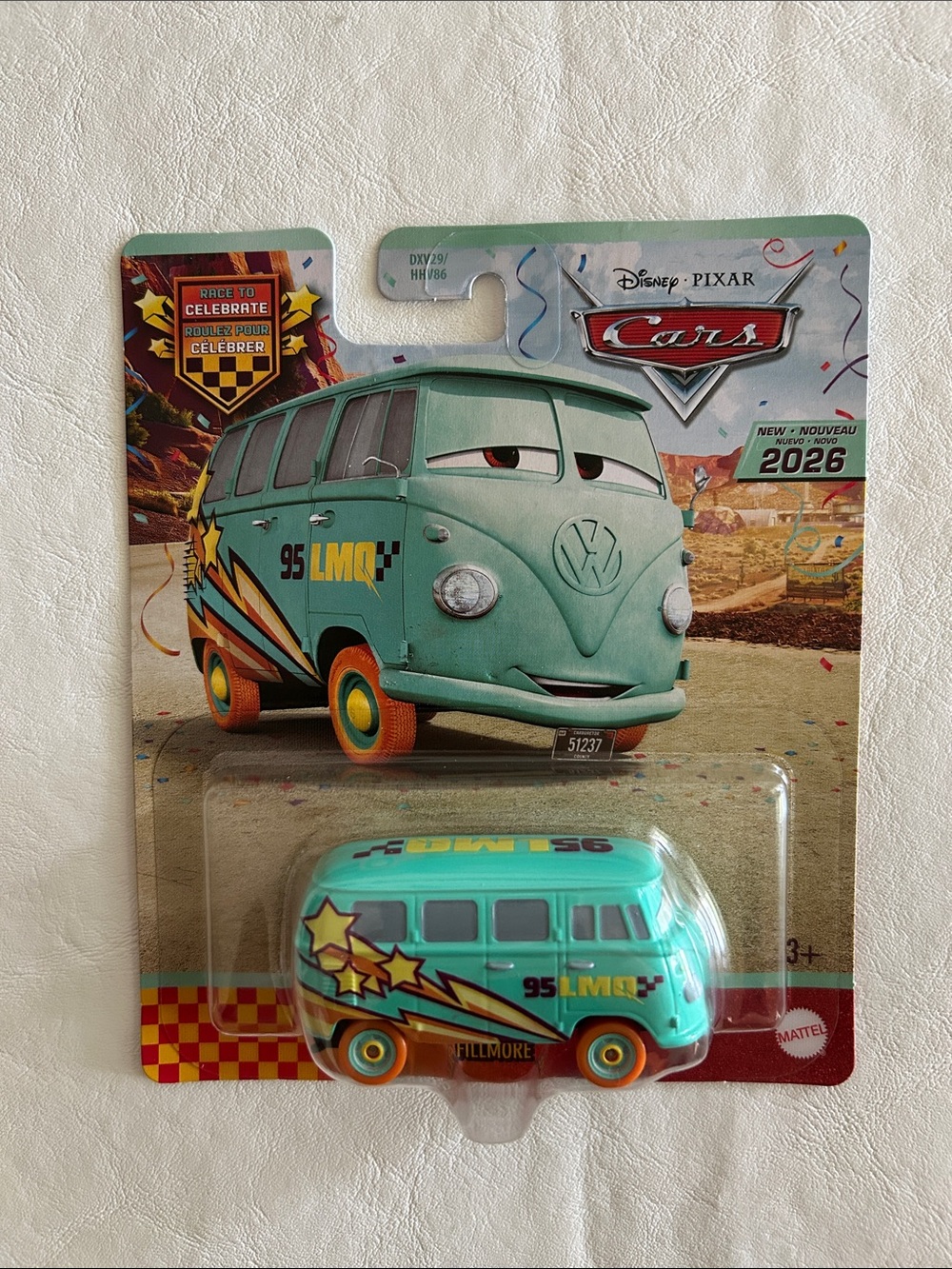 NWT Disney Pixar Race to Celebrate Fillmore Die-Cast Car